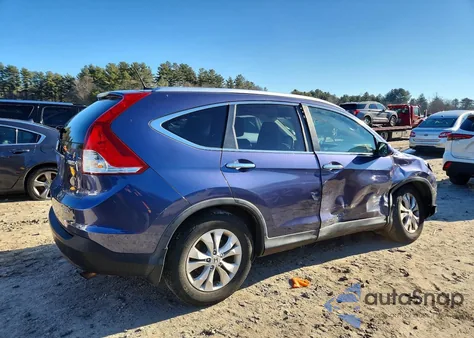 2012 Honda Cr-V Touring z USA, uszkodzony, nr VIN 2HKRM4H96CH104358